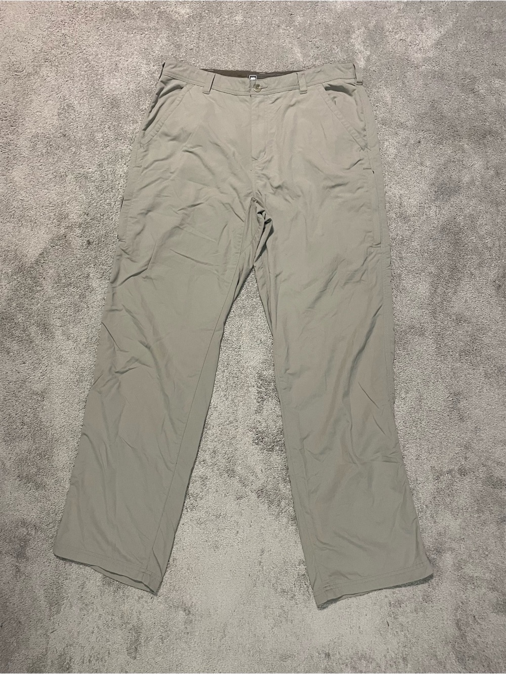 REI Nylon Hiking Pants Mens 36x34 Beige UPF 50+ Outdoor Gorpcore